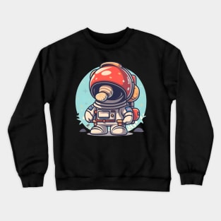 Cute cartoon mushroom astronaut Crewneck Sweatshirt